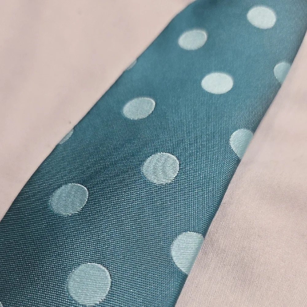 Stylish Blue Polka Dot Tie